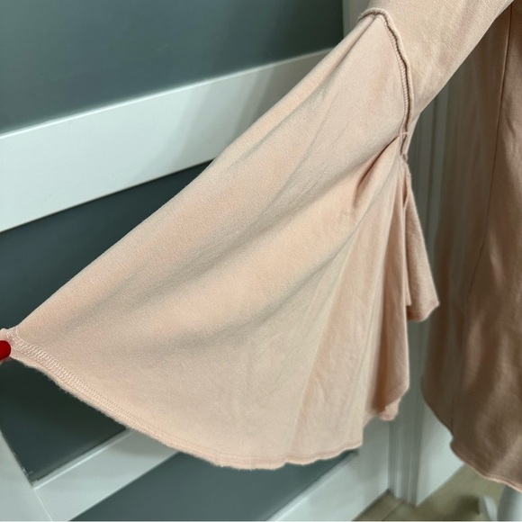 Boston Proper Bell Sleeve Mini Sweatshirt Dress Or Tunic SZ Small Light Link EUC - Picture 3 of 7